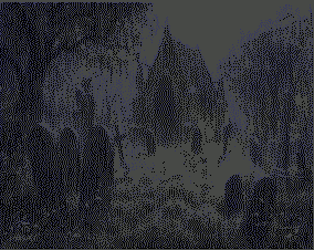 Gif animé gothique cimetère